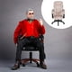 Shangren 1:6 Dollhouse Miniature Male Soldier Swivel Chair Modèle de Chaises de Bureau Beige 7.67x4.33x4.33inch – image 4 sur 9