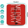thumbnail image 5 of Christmas Dish Drying Mat for Kitchen Counter, Red Mreey Christmas Absorbent Fast Dry Dishes Coffee Mats, Xmas Kitchen Accessories Drainer Rack Pad 16x18 Inch, 5 of 6