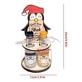 thumbnail image 3 of Early Christmas Sale！4Pcs Christmas Mine Wine Bottle Holder,Funny Stand Bottle Rack,Best Shot Mini Liquor Bottle Stand, Wooden Christmas Wine Rack,Lovely Christmas Gnome Penguin Elk Wine Rack, 3 of 8