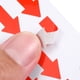 thumbnail image 4 of Etiqueta de adhesivo de flecha pequeña Uxcell 1.2'' x 0.5'' 10 hojas de señalización de codificación de color roja, 4 of 5