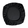 thumbnail image 1 of Funda elástica para asiento de silla Macarena de poliéster negro 38-48cm, 1 of 8