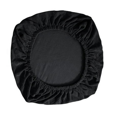 Polyester Chair Seat Cover Dining Room Chair Seat Slipcover Upholstered Chair Seat Cover Kitchen Chair Seat Covers Protector Soft Washable , Black New Black