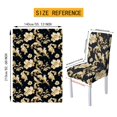 thumbnail image 7 of TSOVTHRID Vintage Peony Flower Print Tablecloth with Stretch Dining Chair Slipcover Set Washable Chair Protector Cover Table Cloth for Banquet Party Home Decor, 5 Pcs, 7 of 7
