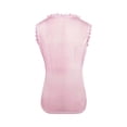 thumbnail image 4 of Women's Lace Sleeveless Blouses Square Neck Scalloped Dressy Casual Shirts Going Out Tops Pink L, 4 of 5