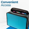 thumbnail image 3 of Case-it Mighty Zip Tab Zipper Binder, 3" O-Ring with 5-Color tabbes, Expanding File Folder and Shoulder Strap and Handle, D-146-TEAL, 3 of 8