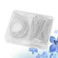 thumbnail image 1 of LEEYNEER70Pcs Curved Sewing Needle Curved Needles Set for Craft Projects Silver, 1 of 8