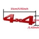 thumbnail image 3 of 2 uds Emblema Insignia Metal TUNC 4x4 Plata, 3 of 5