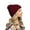 Burgundy, variant on Men Women Slouchy Knit Ski Hat Cuffed Skull Cap Beanie