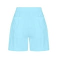 thumbnail image 5 of Clearance Sales Shorts for Women 2024 Drawstring High Waisted Summer Bermuda Shorts Soft Trendy Lounge Shorts Beach Vacation Shorts, 5 of 5