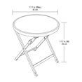 thumbnail image 4 of Petite table pliante en verre Mainstays, 4 of 4