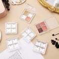thumbnail image 2 of MOVTOTOP Transparent Plastic Makeup Palettes with Tight Sealing and Grid Design for Easy Organization 6 Pcs, 2 of 7