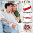 thumbnail image 3 of Uxcell Evil Eye Lucky Bracelets, Handmade Braided Rope String Adjustable  Protection Bracelets, Minimalist Jewelry for Women Men Friend (Elephant Style, Red), 3 of 6