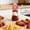 Red, variant on 200ml Squeeze Condiment Bottle with 5-Hole Spout, Leak-Proof 200ml Sauce Dispenser with Dust Cap and Scale Mark for Ketchup, Mayonnaise, BBQ Sauce, Kitchen and Outdoor Use