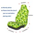 thumbnail image 3 of Wukai St Patrick's Day7 Full Set Car Seat Covers with Soft Padding Universal Auto Front Seats Protector and Cushion Mat, 3 of 5