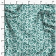 thumbnail image 2 of Soimoi Abstract Printed, Japan Crepe SatinFabric, by The Yard 54 Inch Wide, Decorative Sewing Fabric for Dresses Kimonos Gowns, Turquoise Green, 2 of 6
