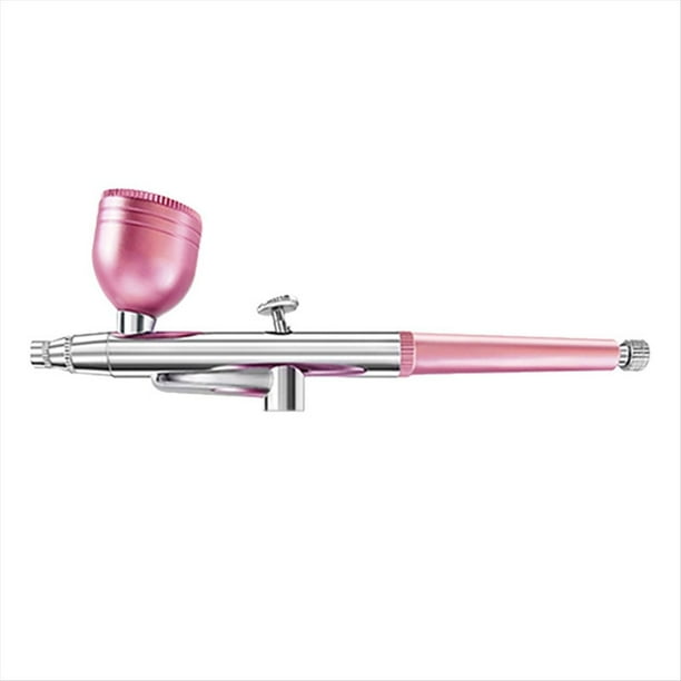 AeróGrafo PortáTil de AccióN úNica, Boquillas de 0,3 mm, BolíGrafo con AeróGrafo en Aerosol para Modelo, Pastel, UñAs, Pintura de Coche, Belleza, InyeccióN de Tinta, Rosa