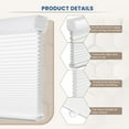 thumbnail image 4 of Grandekor Window Blinds and Shdes Cordless Cellular Shades, White(blackout) 34.5"W x 46"H, 4 of 7