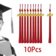 thumbnail image 1 of Baohd 10Pcs 2023 Graduation Cap Pompons Blanc Classique 15 Pouces Accessoires de Fête Rouge 40cm 1Set, 1 of 6