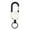 White, variant on Small Black Backpack, Clips for Keys, Backpack Key Chain Belt Back Clip Easy Pull Buckle Convenient Spring Buckle Black Outdoor Buckle Automatic Retractable Buckle, Belt Clip for Keys
