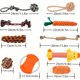thumbnail image 2 of 18pcs Pet Ball Knot Plush Chew Toy Set, Interactive Toy For Dog For Fun Training, 2 of 4