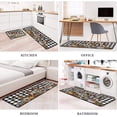 thumbnail image 5 of Fall Pumpkin Gnomes Kitchen Rugs and Mats Sets of 2,Thanksgiving Farmhouse Kitchen Decoration Rubber Backing Non-Slip Floor Mat for Sink Waterproof Laundry Room Rugs Runner,Black 17x24+17x48inch, 5 of 5