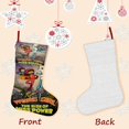 thumbnail image 3 of WordGirl Tema: Calcetines de Navidad, fino lino blanco para colgar en escaleras y chimenea, decoración navideña para el hogar, regalo de Navidad.54cm×38cm, 3 of 5