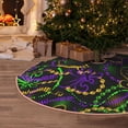 thumbnail image 5 of Rateoe Neon Mardi Gras Pattern Christmas Tree Skirt with Ties , Christmas Tree Decorations, Farmhouse Christmas Decor Xmas Holiday Decorations-36", 5 of 6