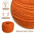 thumbnail image 3 of Uxcell Cuerda de Yute Natural de 100 Metros, Cuerda de Yute de 2 mm, Cuerda de Yute para Manualidades, Envoltura de Regalos, Decoración, Empaque, Jardinería, Soporte para Plantas, Naranja, 3 of 5