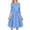 Blue, variant on Women's Cocktail Dress Evening Dress 3/4 Sleeve Polka Dot Stripe Vintage Wedding Guest Dress for Party Banquet Spring Fall,Beige,L