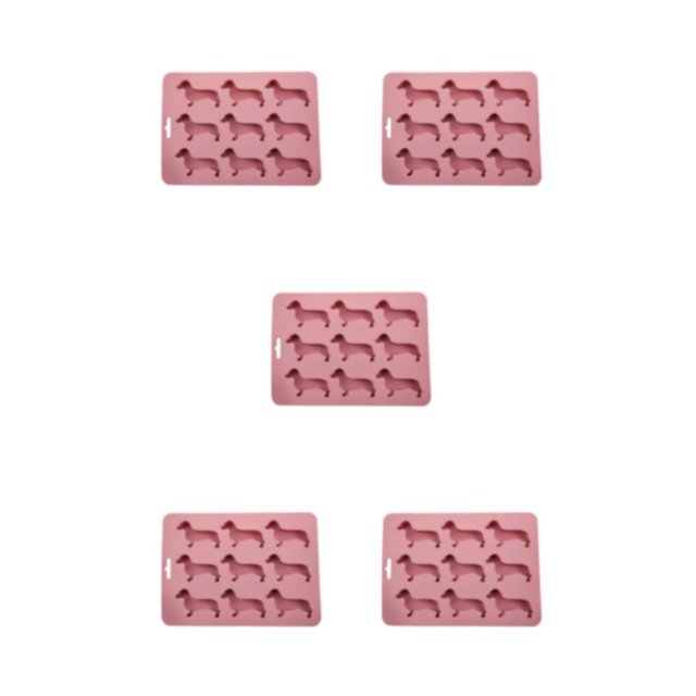 Wosthever Molde multiusos para perros New Culinary Horizons Dimension Material Dachshund Candy Molds Mold Dachshund en forma de rosa Type2 NO2