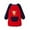 Black, variant on OOOUM Big Kids Raglan Long Sleeve Painting Apron Classic Fit Crewneck Cute Cartoon Graphic Artist Smock Modest Fashionable Drawing Cover Up Pink M(80-100)