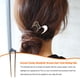 thumbnail image 2 of Qarigey Diademas en forma de U, accesorio de modelado geométrico Multicolor, elegante estilo Ins, tenedor para mujer, diario, palo de pelo Accesorio para el cabello Azul/Curva, 2 of 6