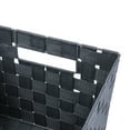 thumbnail image 6 of Mainstays Large Gray Woven Fabric Decorative Storage Basket, 16 in x 9.6 in x 13.4 in, 6 of 14