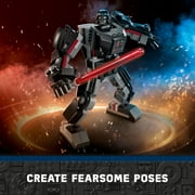 LEGO Star Wars Darth Vader Mech Buildable Star Wars Action Figure, this Collectible Star Wars Toy for Kids Ages 6 and Up Features an Opening Cockpit, Buildable Lightsaber and 1 LEGO Minifigure, 75368