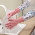 thumbnail image 4 of vnanda Durable Gloves 1 Pair Cleaning Gloves Cute Panda Pattern Dishwashing Gloves Waterproof Plush Housework Gloves for Home Kitchen Panda Cleaning Gloves, 4 of 8
