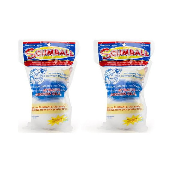 Horizon Ventures HV-SB2PK Scumball Pool & Spa Scum Eliminating Ball (2 Pack)