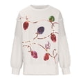 thumbnail image 6 of Women Sweatshirt Women's Long Sleeve Blouse Casual Sweatershirt Sequin Hoodies Lightweight Sweatshirts for Women Cute Sweatshirts Crew Neck Sweatshirts Women, 6 of 8