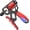 Red, variant on Hand Grip Strengthener, 11-364 Lbs, Portable, for Gym, Home, Office