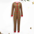 thumbnail image 2 of Pelele de Navidad con estampado de rayas horizontales, Pelele largo de invierno familiar, traje diario FLhrweasw Para estrenar, 2 of 7