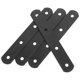 thumbnail image 1 of GAXIRE 4Ud Brackets Metálicos Negros Para Unión Y Refuerzo En Domésticos, 1 of 6