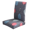 thumbnail image 3 of Cubierta De Silla Del Comedor Del Estiramiento Universal Taburete Del Asiento Del Taburete Cubierta De Cubierta Hojas BLESIY Cubierta de silla de comedor, 3 of 8