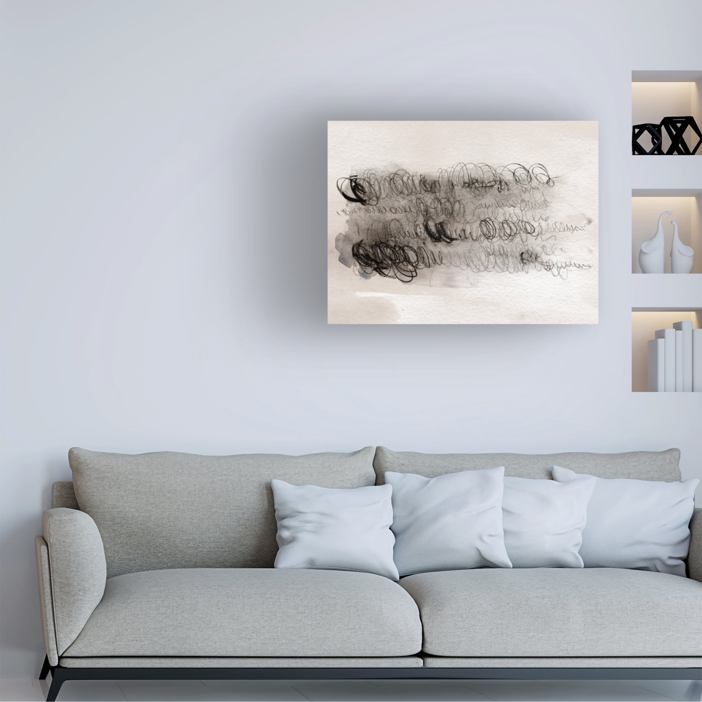 Jennifer Paxton Parker 'Scribble Abstracts I' Canvas Art