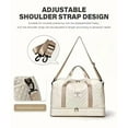 thumbnail image 6 of Lightweight Carry-On Gym Bag Large Capacity Clothing Storage Simple Portable Shoulder Bag Multi-Pocket Travel Tote with Separate Shoe Compartment,Duffle Bag,Black, 6 of 14