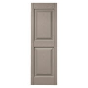 Builders Edge 14.75 W in. Raised Panel Vinyl Shutters