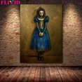 thumbnail image 1 of Pintura en lienzo de arte de pared Vintage de cuento de hadas oscuro victoriano, Póster Artístico de bruja blanca del Oeste y reina, decoración impresa, 1 of 4
