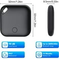 thumbnail image 4 of Bluetooth Tracker, Smart Air Tracker Tags,Key Finder and Item Locator Compatible with Apple Find My (iOS Only),Wireless Smart Tracker Tag for Keys/Luggage/Wallet,4-Pack,Black, 4 of 10