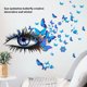 thumbnail image 5 of Naiovety 2 uds pegatina de pared pestañas mariposas póster moderno personalidad DIY papel pintado pegatinas fondo para TV pasillo Decoración del hogar ZSZ1192-B ZSZ1192-B Naiovety HA078941-02, 5 of 6