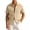 #0065-Khaki, variant on Men's Summer Ice Cool Hollow Out Short Sleeve Button Down Casual Shirts Navy M Gift