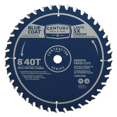 UPC 081838102869 product image for CENTURY DRILL AND TOOL 10286 Contractor Finishing Blade,8-8-1/4in,40T G4092676 | upcitemdb.com