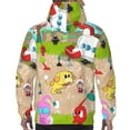 thumbnail image 6 of Lsque Pikmin Pattern Casual Men's Hoodie,Hooded Sweatshirt with Kangaroo Pocket,Pullover Hoodie-4X-Large, 6 of 8
